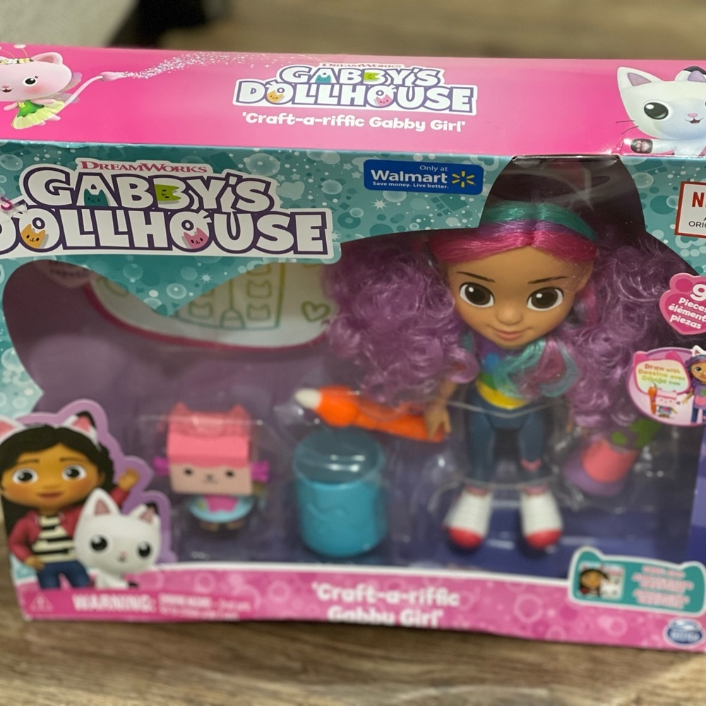 Craft-a-riffic Gabby Girl Doll with Pink Hair